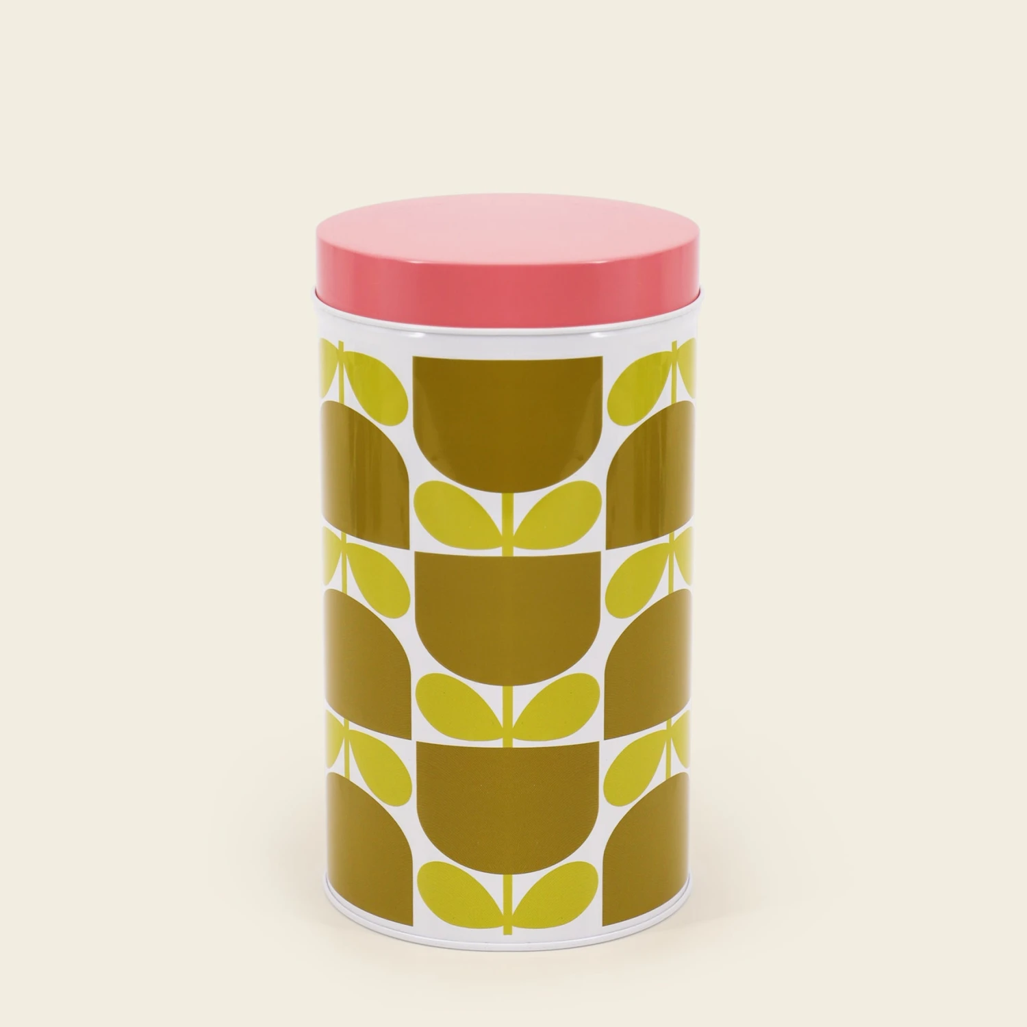 Nesting Canister Tins - Set Of 3 Block Flower - Image 3