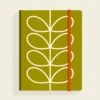 Medium Notebook - Linear Stem Olive