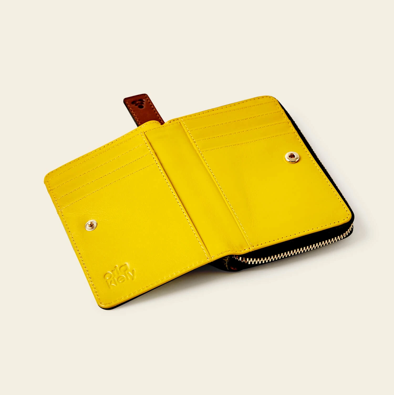 Celia Medium Wallet - Daffodil Punched Flower - Image 4