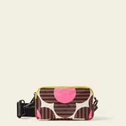 Tripod Crossbody - Striped Flower Azalea